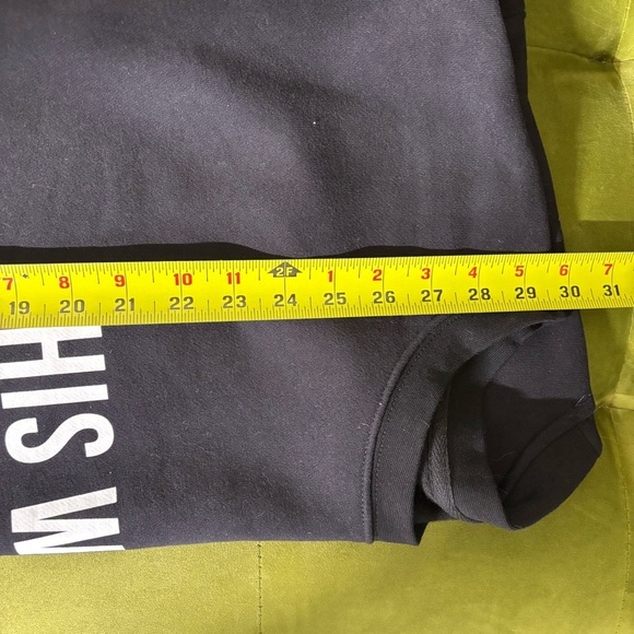 NWT Brunette the Label oversized XL/2XL crewneck black sweatshirt - Picture 9 of 10